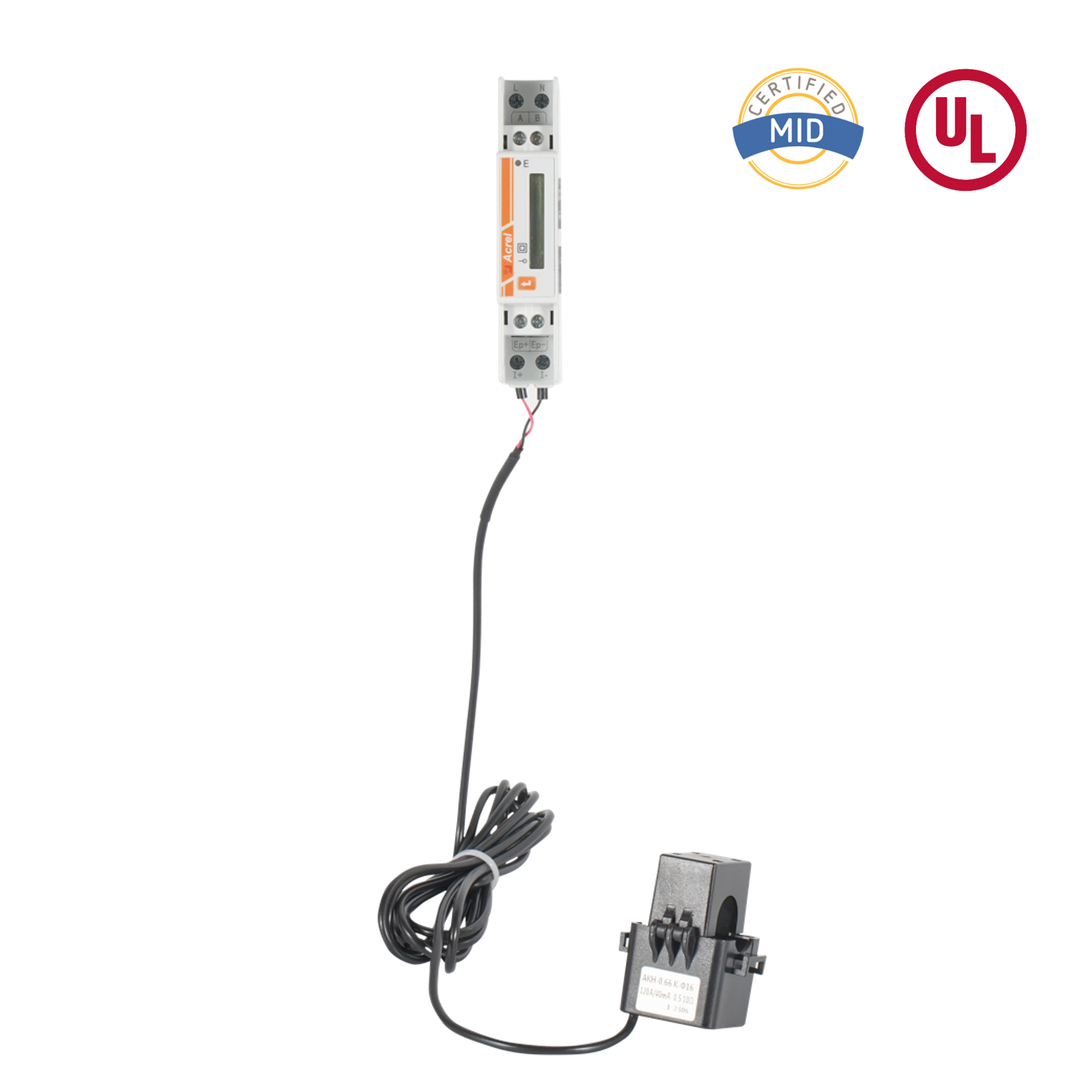 Jednofázový elektroměr s certifikací UL AC s děleným jádrem CT