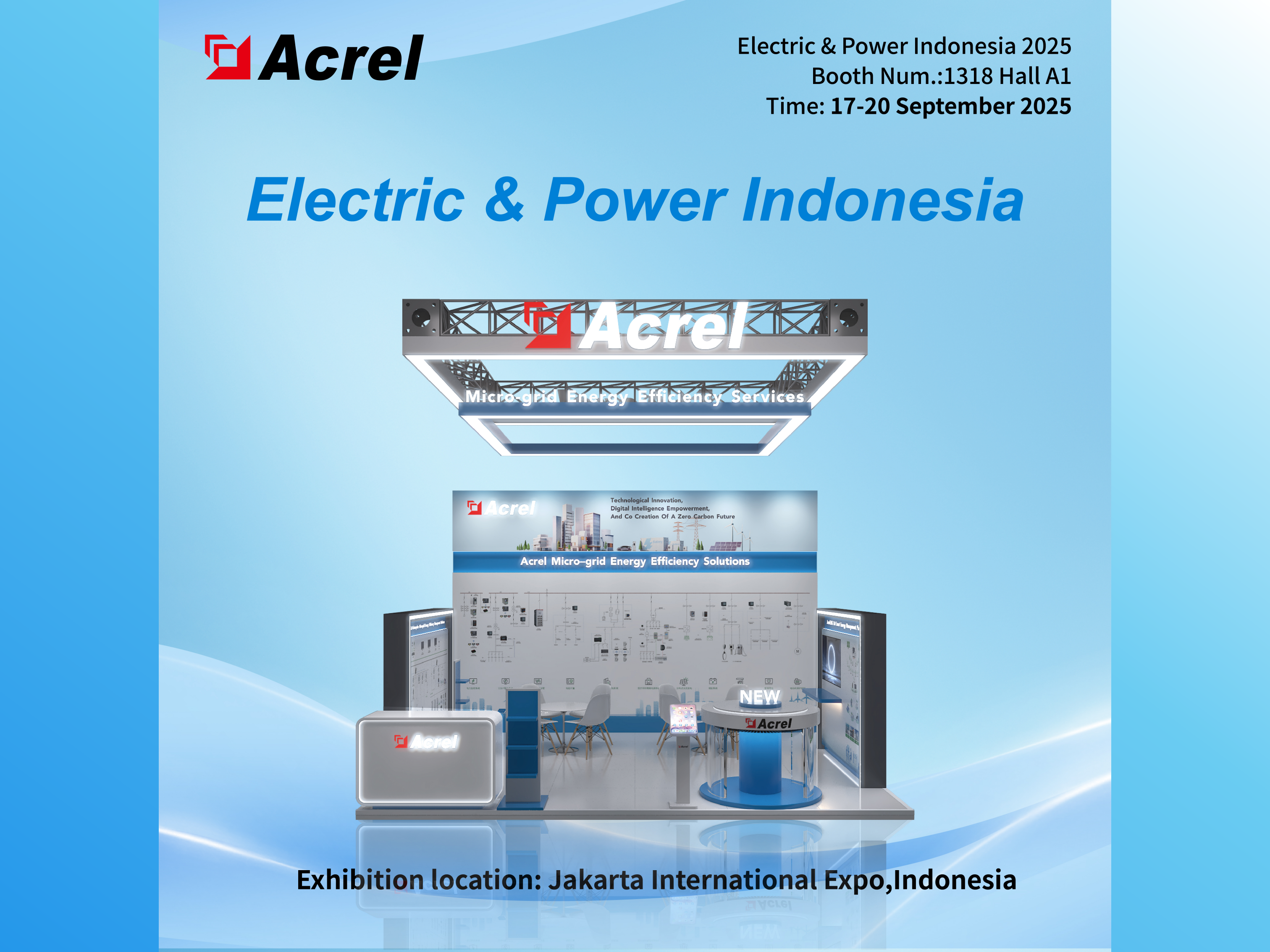 Acrel na veletrhu Electric & Power Indonesia 2025 předvádí pokročilá řešení správy energie